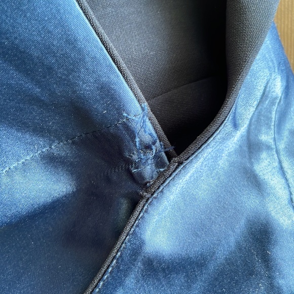 navy blue Jay Godfrey halter gown - Picture 17 of 17